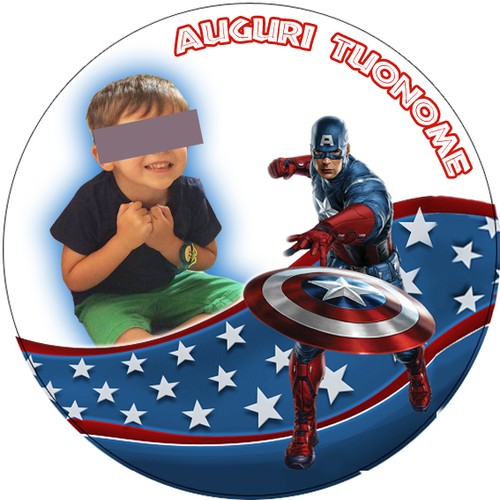 Cialda capitan america - capitan,