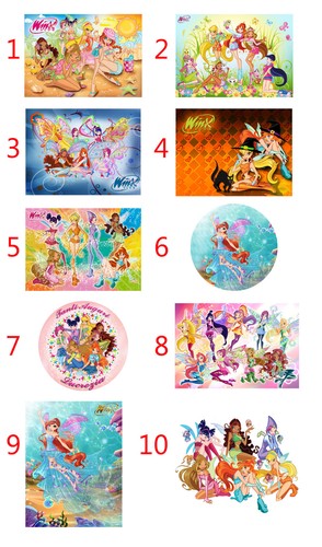Cialda winx decorazione torta - decorazione,