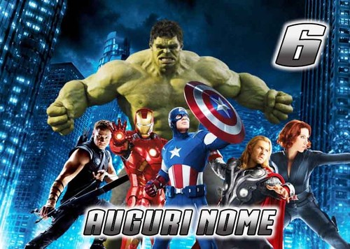 Cialda avengers decorazione - avengers,