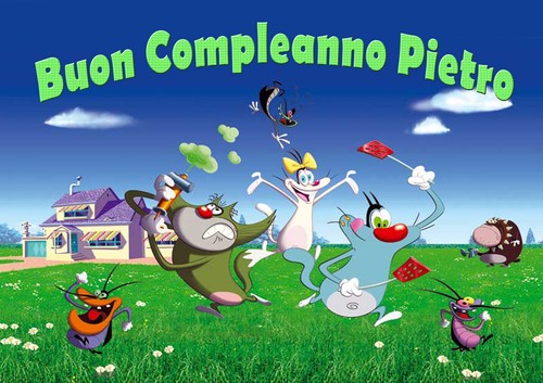 Cialda oggy decorazione torta - decorazione,