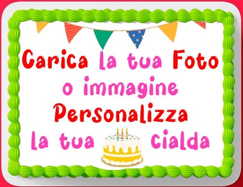 Cialda torta personalizzata - cialda,