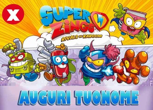 Cialda super zings decorazione - super,