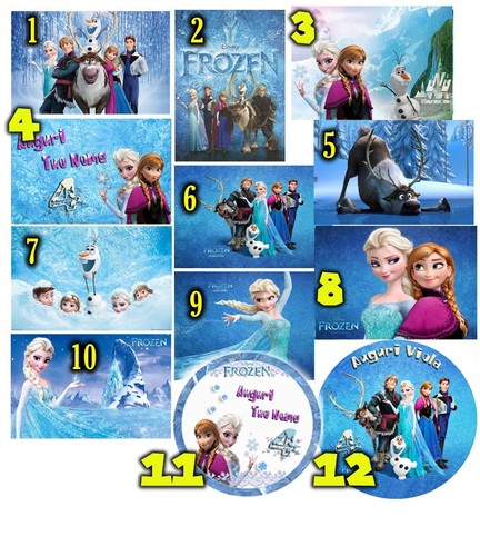 Cialda frozen decorazione - frozen,