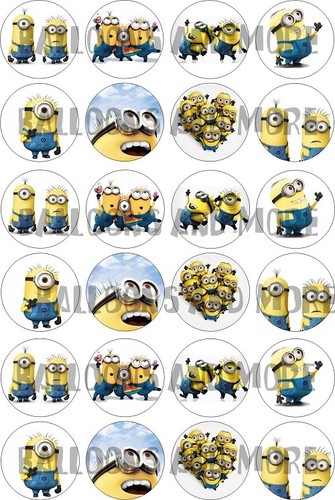 Cialda minions dischetti cup - cialda,
