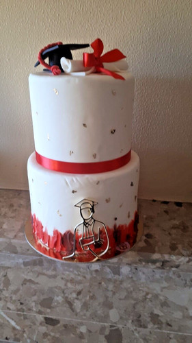 Torta finta laurea - torta, in
