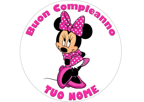 Cialda minnie tondo - cialda,