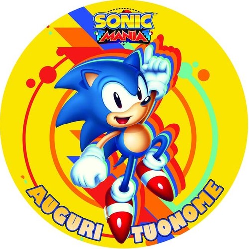 Cialda sonic decorazione - cialda, torta