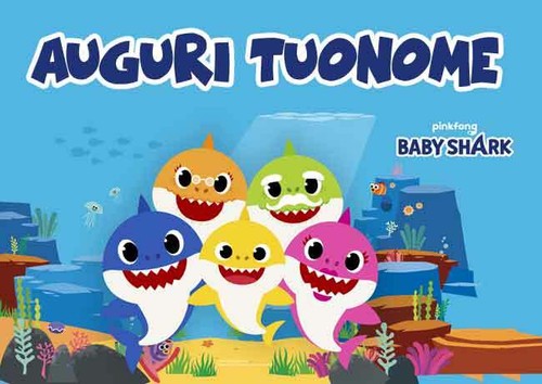Cialda baby shark decorazione - cialda,