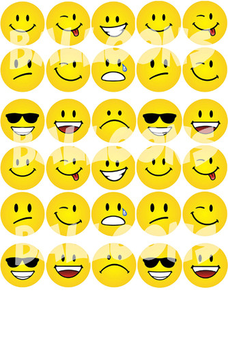 Cialda emoticon cup cake - cup,